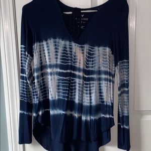 American eagle tie-dye top